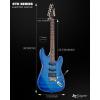imageLeo Jaymz 39quot Full Size ST Style Electric Guitar Starter Kit with SSH Pickup 5W Portable Amp Tuner Gig Bag Strap ampamp Accessories Red FlameBlue Flame 5W