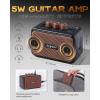 imageLeo Jaymz 39quot Full Size ST Style Electric Guitar Starter Kit with SSH Pickup 5W Portable Amp Tuner Gig Bag Strap ampamp Accessories Red FlameCherry Sunburst