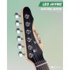 imageLeo Jaymz 39quot Full Size ST Style Electric Guitar Starter Kit with SSH Pickup 5W Portable Amp Tuner Gig Bag Strap ampamp Accessories Red FlameGreen Ocean 5W