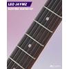 imageLeo Jaymz 39quot Full Size ST Style Electric Guitar Starter Kit with SSH Pickup 5W Portable Amp Tuner Gig Bag Strap ampamp Accessories Red FlameViolet Ocean 5W