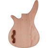 imageLeo Jaymz DIY Electric Bass Guitar Kits  Mahogany Body Roasted Maple Neck and Laurel Wood Fingerboard  Fully Components Included LBLB