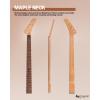 imageLeo Jaymz DIY Electric Bass Guitar Kits Roasted Ash BodyRoasted Maple Neck and Laurel Wood Fingerboard  Fully Components Included IB 4StringsAX