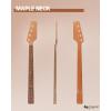 imageLeo Jaymz DIY Electric Bass Guitar Kits Roasted Ash BodyRoasted Maple Neck and Laurel Wood Fingerboard  Fully Components Included IB 4StringsPB