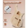 imageLeo Jaymz DIY Electric Bass Guitar Kits Roasted Ash BodyRoasted Maple Neck and Laurel Wood Fingerboard  Fully Components Included IB 4StringsRB