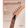 imageLeo Jaymz DIY Electric Guitar Kits with Mahogany Body and Maple Neck  Ebony Fingerboard and All Components Included PSAX