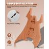 imageLeo Jaymz DIY Electric Guitar Kits with Mahogany Body and Maple Neck  Ebony Fingerboard and All Components Included PSBC