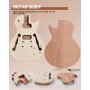 imageLeo Jaymz DIY Electric Guitar Kits with Mahogany Body and Maple Neck  Ebony Fingerboard and All Components Included PSLP Hollow