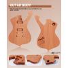imageLeo Jaymz DIY Electric Guitar Kits with Mahogany Body and Maple Neck  Ebony Fingerboard and All Components Included PSPS