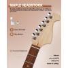 imageLeo Jaymz DIY Electric Guitar Kits with Mahogany Body and Maple Neck  Ebony Fingerboard and All Components Included PSST LJ Headstock