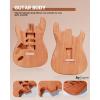 imageLeo Jaymz DIY Electric Guitar Kits with Mahogany Body and Maple Neck  Ebony Fingerboard and All Components Included PSST Lefthand