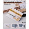 imageLeo Jaymz DIY Electric Guitar Kits with Mahogany Body and Maple Neck  Ebony Fingerboard and All Components Included PSST Paulownia