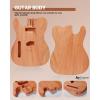 imageLeo Jaymz DIY Electric Guitar Kits with Mahogany Body and Maple Neck  Ebony Fingerboard and All Components Included PSTL Lefthand