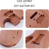 imageLeo Jaymz DIY Electric Guitar Kits with Mahogany Body and Maple Neck  Ebony Fingerboard and All Components Included PSTLM