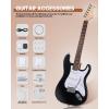 imageLeo Jaymz DIY ST Style Electric Guitar KitsSpraypainted Mahogany BodyLaurel Wood Fingerboard and Maple Neck including all Components STLight PinkST Black