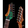 imageLeo Jaymz Electric Guitar Monsoon Deluxe Series Reverse Headstock Mahogany Body Roasted Maple Neck Rosewood Fretboard CaseAbstract DeluxeGreen