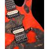 imageLeo Jaymz Electric Guitar Monsoon Deluxe Series Reverse Headstock Mahogany Body Roasted Maple Neck Rosewood Fretboard CaseAbstract DeluxeRed