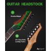 imageLeo Jaymz Electric Guitar Monsoon SeriesReverse HeadstockMahogany BodyRoasted Maple NeckRosewood FretboardLocking TunersRounded End FretsAlnicoV PickupsFixed Bridge Blue BurlGreen Ocean
