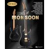 imageLeo Jaymz Electric Guitar Monsoon SeriesReverse HeadstockMahogany BodyRoasted Maple NeckRosewood FretboardLocking TunersRounded End FretsAlnicoV PickupsFixed Bridge Blue BurlMatte Black