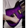 imageLeo Jaymz Electric Guitar Monsoon SeriesReverse HeadstockMahogany BodyRoasted Maple NeckRosewood FretboardLocking TunersRounded End FretsAlnicoV PickupsFixed Bridge Blue BurlViolet Ocean