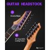 imageLeo Jaymz Electric Guitar Monsoon SeriesReverse HeadstockMahogany BodyRoasted Maple NeckRosewood FretboardLocking TunersRounded End FretsAlnicoV PickupsFixed Bridge Blue BurlViolet Flame