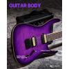 imageLeo Jaymz Electric Guitar Monsoon SeriesReverse HeadstockMahogany BodyRoasted Maple NeckRosewood FretboardLocking TunersRounded End FretsAlnicoV PickupsFixed Bridge Blue BurlViolet Flame