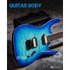 imageLeo Jaymz Electric Guitar Monsoon SeriesReverse HeadstockMahogany BodyRoasted Maple NeckRosewood FretboardLocking TunersRounded End FretsAlnicoV PickupsFixed Bridge Blue BurlBlue Ocean