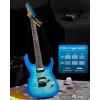imageLeo Jaymz Electric Guitar Monsoon SeriesReverse HeadstockMahogany BodyRoasted Maple NeckRosewood FretboardLocking TunersRounded End FretsAlnicoV PickupsFixed Bridge Blue BurlBlue Flame