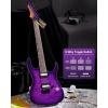 imageLeo Jaymz Electric Guitar Monsoon SeriesReverse HeadstockMahogany BodyRoasted Maple NeckRosewood FretboardLocking TunersRounded End FretsAlnicoV PickupsFixed Bridge Blue BurlViolet Ocean