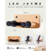 imageLeo Jaymz Guitar Wall Mount  Solid Wood Wall Hook Holder Stand with Screws for Acoustic Electric Banjo Bass Mandolin