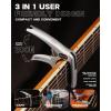 imageLeo Jaymz Heavy Duty Guitar Capo for AcousticElectric Guitars Guitar Clip made of Zinc Alloy Metal Guitar Clamp for Bass Classical Guitar Ukulele MandolinBanjo Blackish GreenSilver