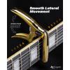 imageLeo Jaymz Heavy Duty Guitar Capo for AcousticElectric Guitars Guitar Clip made of Zinc Alloy Metal Guitar Clamp for Bass Classical Guitar Ukulele MandolinBanjo Blackish GreenGold