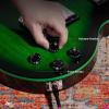 imageLeo Jaymz SC Series Electric Guitar  Mahogany Body Laurel Fingerboard Dual Humbuckers Stainless Steel Frets TuneOMatic Bridge C Neck 181 Tuners SkullBlack Green