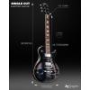 imageLeo Jaymz SC Series Electric Guitar  Mahogany Body Laurel Fingerboard Dual Humbuckers Stainless Steel Frets TuneOMatic Bridge C Neck 181 Tuners SkullSkull