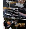 imageLeo Jaymz SC Series Electric Guitar  Mahogany Body Laurel Fingerboard Dual Humbuckers Stainless Steel Frets TuneOMatic Bridge C Neck 181 Tuners SkullSkull
