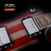 imageLeo Jaymz SC Series Electric Guitar  Mahogany Body Laurel Fingerboard Dual Humbuckers Stainless Steel Frets TuneOMatic Bridge C Neck 181 Tuners SkullUS Flag