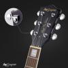 imageLeo Jaymz SC Series Electric Guitar  Mahogany Body Laurel Fingerboard Dual Humbuckers Stainless Steel Frets TuneOMatic Bridge C Neck 181 Tuners SkullViolet Flame