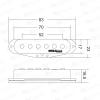 imageWilkinson M Series WOVS Ceramic Single Coil Pickups SSS Set for ST Stratocaster style electric guitarWOVS BlackWOVAS Black
