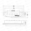 imageWilkinson M Series WOVS Ceramic Single Coil Pickups SSS Set for ST Stratocaster style electric guitarWOVS BlackWOVS Black