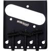 imageWilkinson WOT01 218 inch54mm Vintage Telecaster Guitar Bridge Brass 3Saddles Fixed Bridge for TL Style Electric Guitar WOT01 BlackWOT01T Black