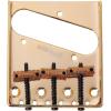 imageWilkinson WOT01 218 inch54mm Vintage Telecaster Guitar Bridge Brass 3Saddles Fixed Bridge for TL Style Electric Guitar WOT01 BlackWOT01T Gold