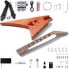 imageLeo Jaymz DIY Electric Guitar Kits with Mahogany Body and Maple Neck  Ebony Fingerboard and All Components Included PSAL