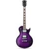 imageLeo Jaymz SC Series Electric Guitar  Mahogany Body Laurel Fingerboard Dual Humbuckers Stainless Steel Frets TuneOMatic Bridge C Neck 181 Tuners SkullViolet Flame