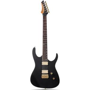 imageLeo Jaymz Electric Guitar Monsoon SeriesReverse HeadstockMahogany BodyRoasted Maple NeckRosewood FretboardLocking TunersRounded End FretsAlnicoV PickupsFixed Bridge Blue BurlMatte Black