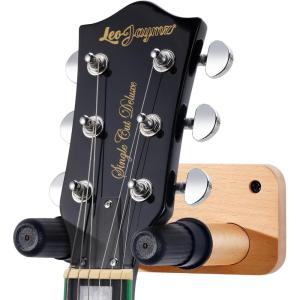 imageLeo Jaymz Guitar Wall Mount  Solid Wood Wall Hook Holder Stand with Screws for Acoustic Electric Banjo Bass Mandolin