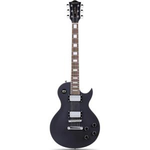 imageLeo Jaymz SC Series Electric Guitar  Mahogany Body Laurel Fingerboard Dual Humbuckers Stainless Steel Frets TuneOMatic Bridge C Neck 181 Tuners SkullMatt Black