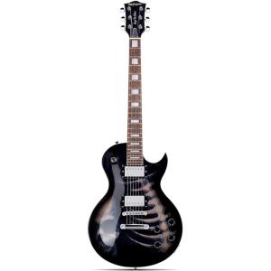 imageLeo Jaymz SC Series Electric Guitar  Mahogany Body Laurel Fingerboard Dual Humbuckers Stainless Steel Frets TuneOMatic Bridge C Neck 181 Tuners SkullSkull