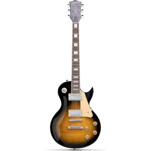 imageLeo Jaymz SC Series Electric Guitar  Mahogany Body Laurel Fingerboard Dual Humbuckers Stainless Steel Frets TuneOMatic Bridge C Neck 181 Tuners SkullSunburst
