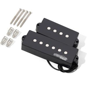 imageWilkinson Bass Pickup WOJB Ceramic 4strings Jazz bass NeckampampBridge pickups set for JB style bass guitarWOJBWOPB5 Black
