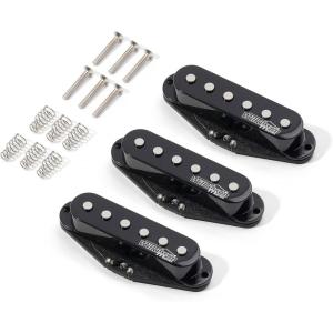 imageWilkinson M Series WOVS Ceramic Single Coil Pickups SSS Set for ST Stratocaster style electric guitarWOVS BlackWOVAS Black