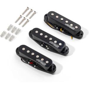 imageWilkinson M Series WOVS Ceramic Single Coil Pickups SSS Set for ST Stratocaster style electric guitarWOVS BlackWOVS Black